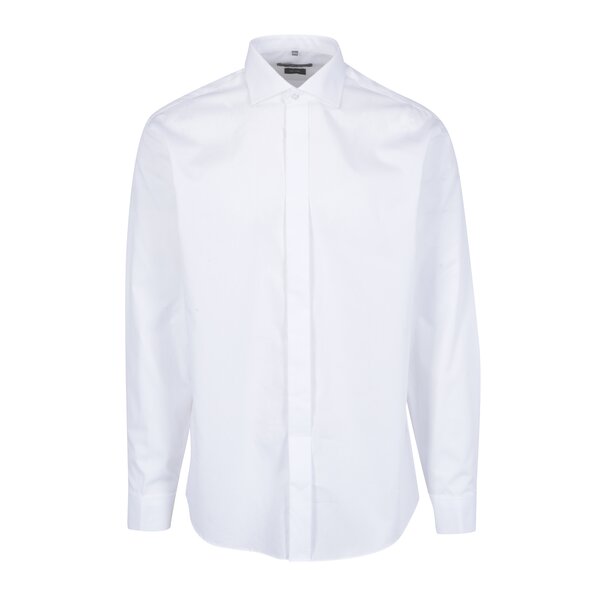 Camasa alba modern fit Seven Seas Poplin