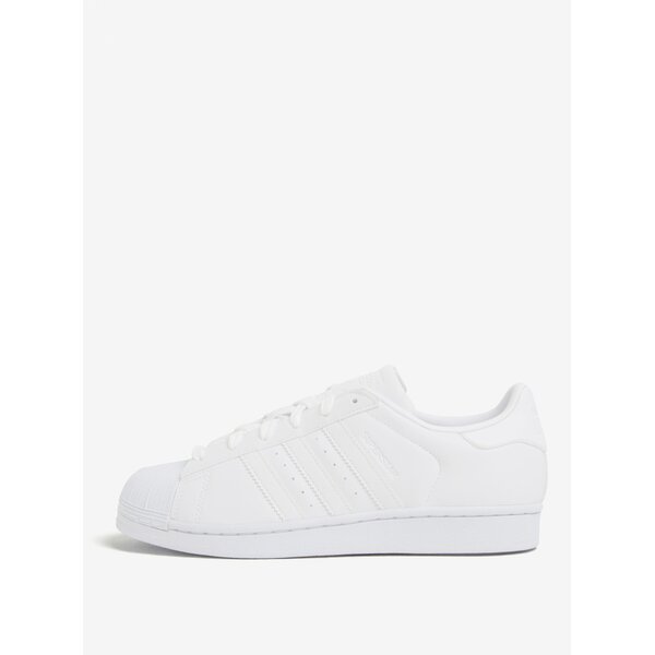 Pantofi sport albi cu siret pentru femei adidas Originals Superstar