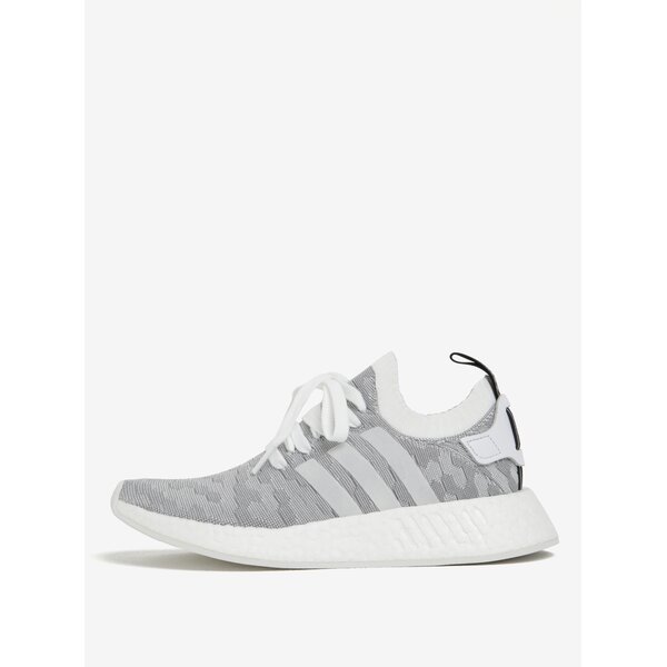 Pantofi sport gri cu alb pentru femei adidas Originals NMD