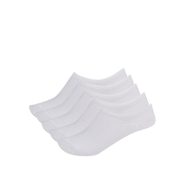 Set 5 perechi șosete albe Pieces Tess