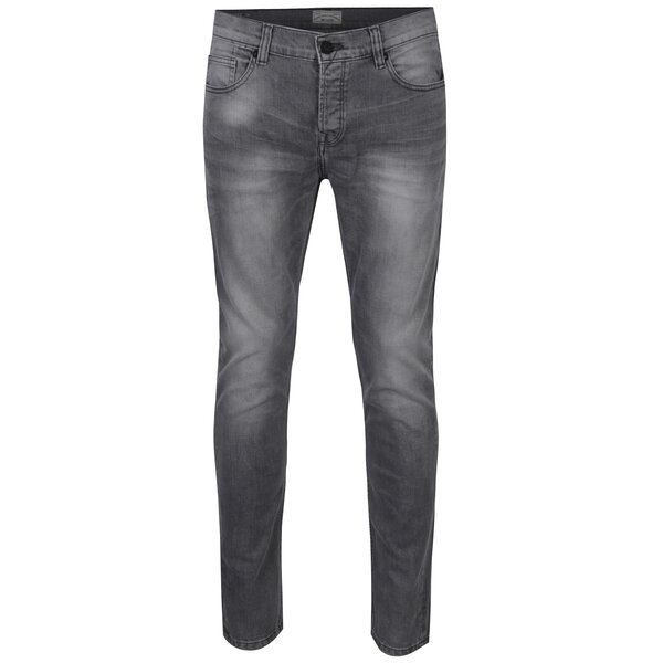 Blugi slim fit gri deschis cu aspect prespalat - ONLY & SONS Loom