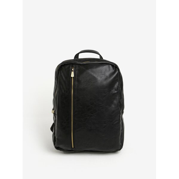 Rucsac urban negru din piele sintetica Bobby Black