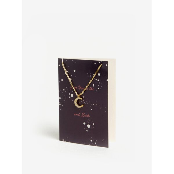 Bratara aurie cu pandantiv in forma de luna - Pieces Anchor