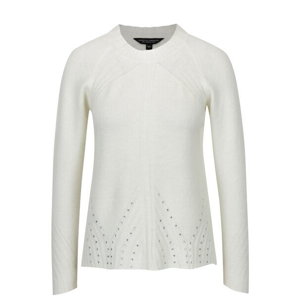Pulover crem cu aplicatii decorative Dorothy Perkins
