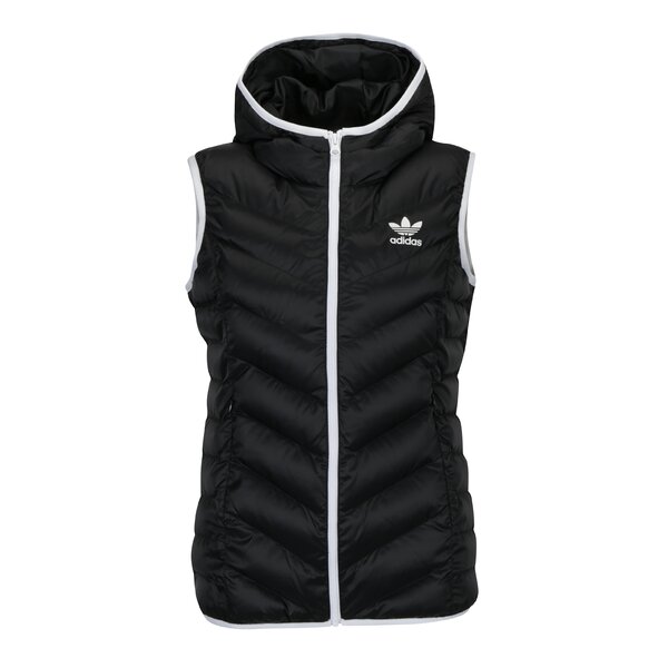 Vesta neagra matlasata pentru femei adidas Originals