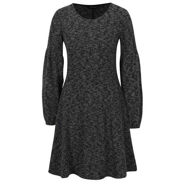 Rochie pulover gri melanj cu maneci balon Dorothy Perkins