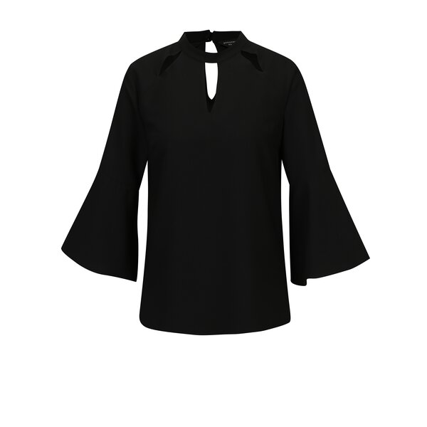 Bluza neagra cu decupaje si maneci clopot Dorothy Perkins