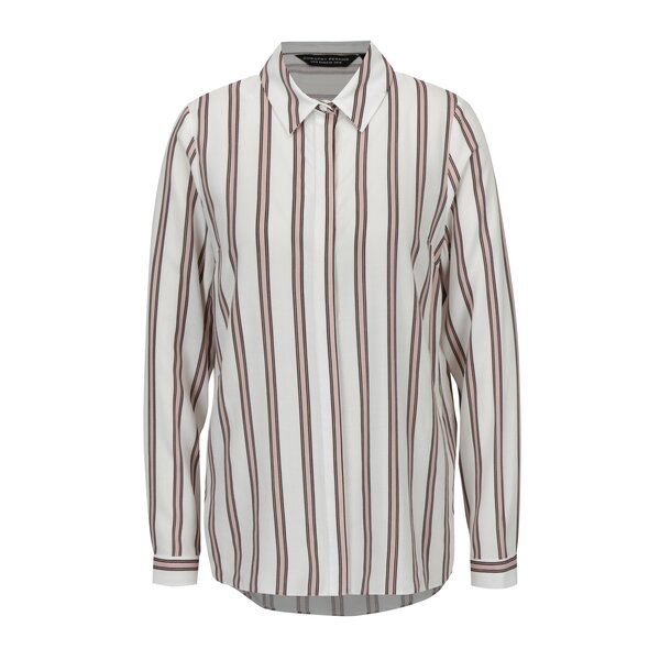 Camasa crem cu dungi roz Dorothy Perkins