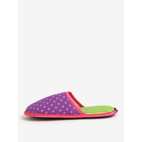 Papuci de casa cu buline pentru femei Slippsy Princess