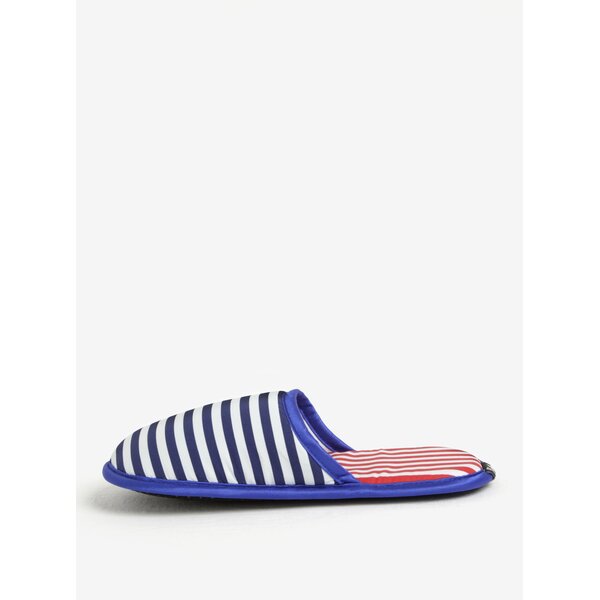 Papuci unisex de casa cu dungi Slippsy Old Sailor