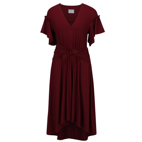 Rochie asimetrica bordo cu maneci fluture - Jana Minaříková