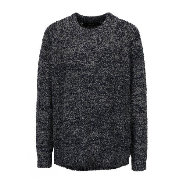 Pulover gri melanj cu terminatie asimetrica VERO MODA Lone