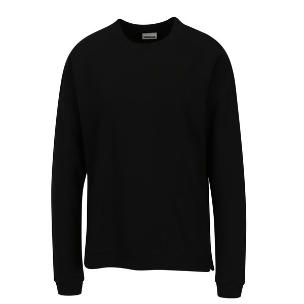 Bluza basic neagra cu decolteu rotund Noisy May Lucky