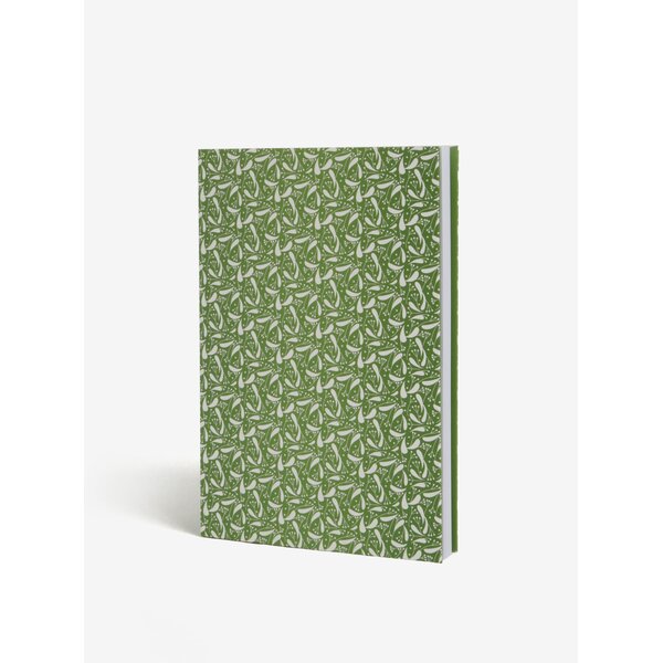 Carnet verde cu foaie velina si coperta - Lipa A5