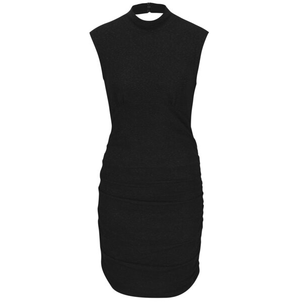 Rochie neagra cu decupaj la spate si aspect stralucitor VERO MODA Funk