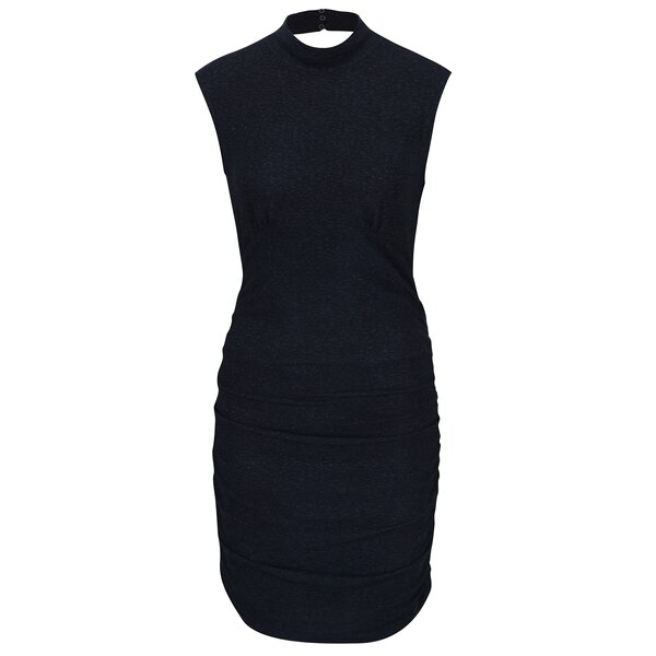 Rochie bleumarin cu decupaj la spate si aspect stralucitor VERO MODA Funk