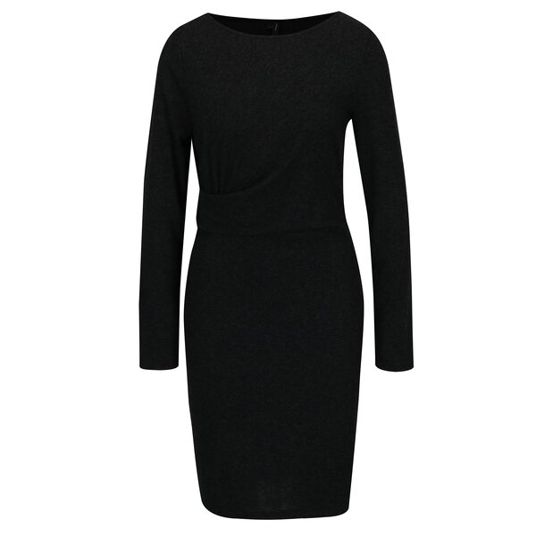 Rochie gri inchis melanj cu pense laterale VERO MODA Alba