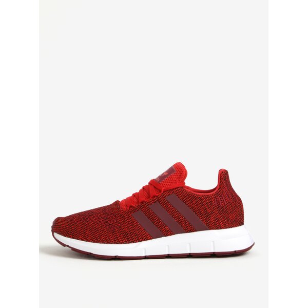 Pantofi sport rosii din material textil pentru barbati adidas Originals Swift Run