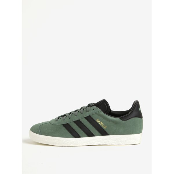 Pantofi sport verzi din piele intoarsa pentru barbati adidas Originals Gazelle