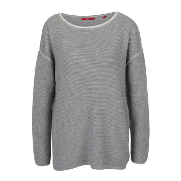 Pulover subtire gri cu maneci raglan pentru femei - s.Oliver