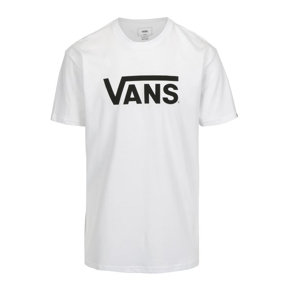 Tricou alb din bumbac cu logo pentru barbati - VANS Classic