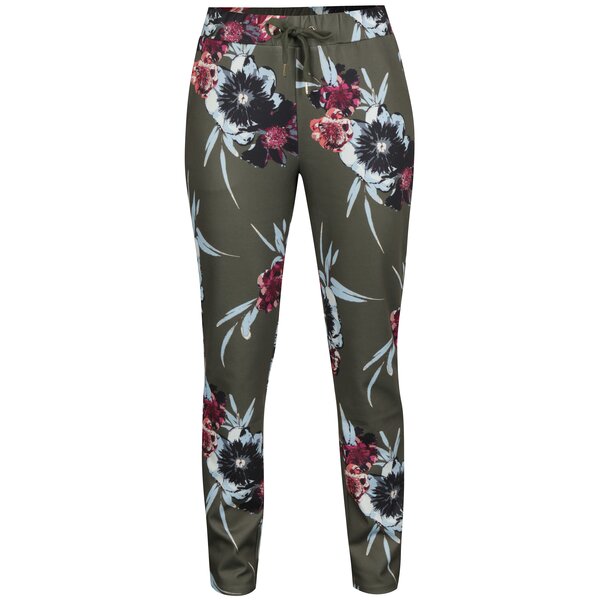 Pantaloni verzi cu print floral - VILA Blouson