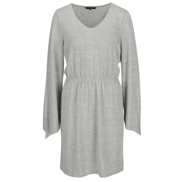 Rochie gri cu maneci evazate si talie elastica - VERO MODA Naturall