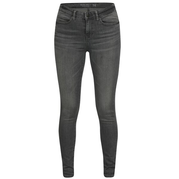 Blugi skinny gri cu push -up si talie clasica - Noisy May Julie