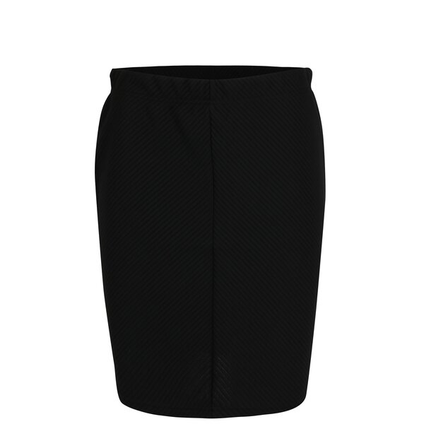 Rochie dreapta neagra cu dungi in relief - VERO MODA Mona