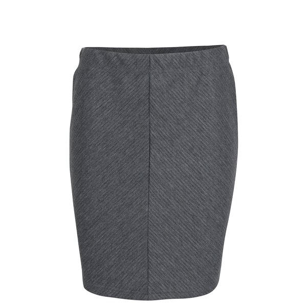 Fusta dreapta gri cu dungi in relief - VERO MODA Mona