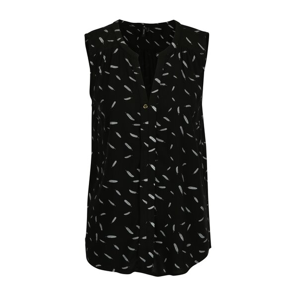 Bluza neagra cu print pene - VERO MODA Mano