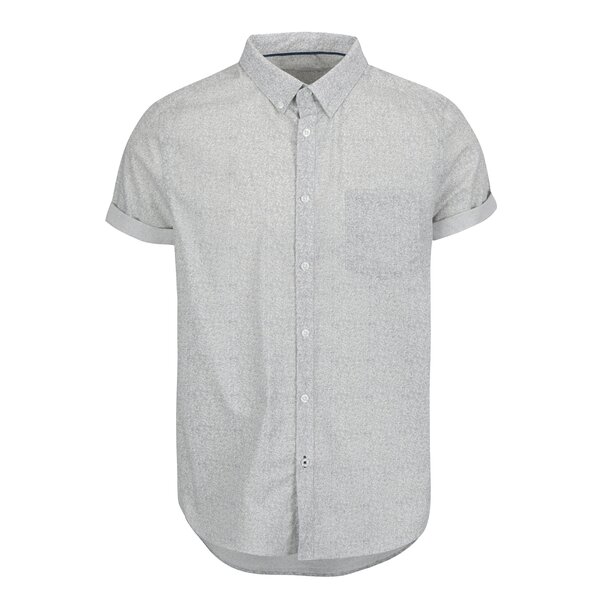 Camasa crem cu print floral si guler buttons-down Burton Menswear London