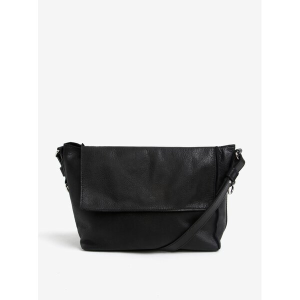 Geanta crossbody neagra din piele ELEGA Klopnovka