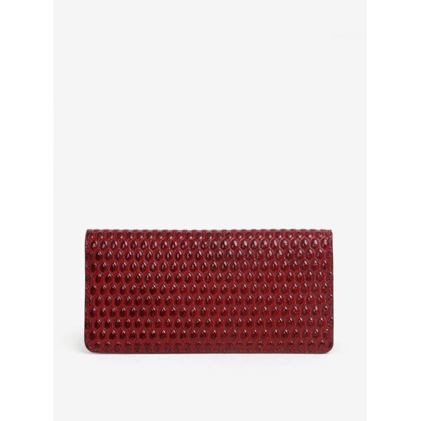 Portofel rosu din piele lacuita pentru femei - ELEGA Amina
