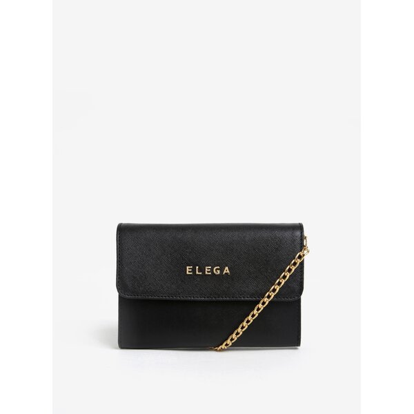 Geanta plic neagra din piele naturala - ELEGA Sherry
