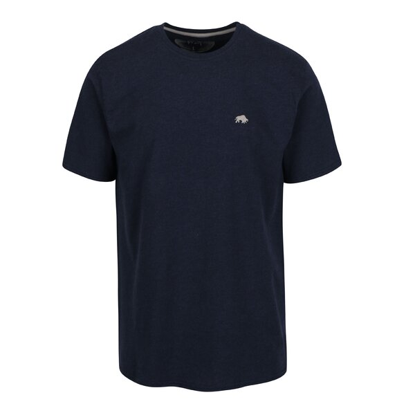 Tricou basic bleumarin cu logo brodat discret - Raging Bull