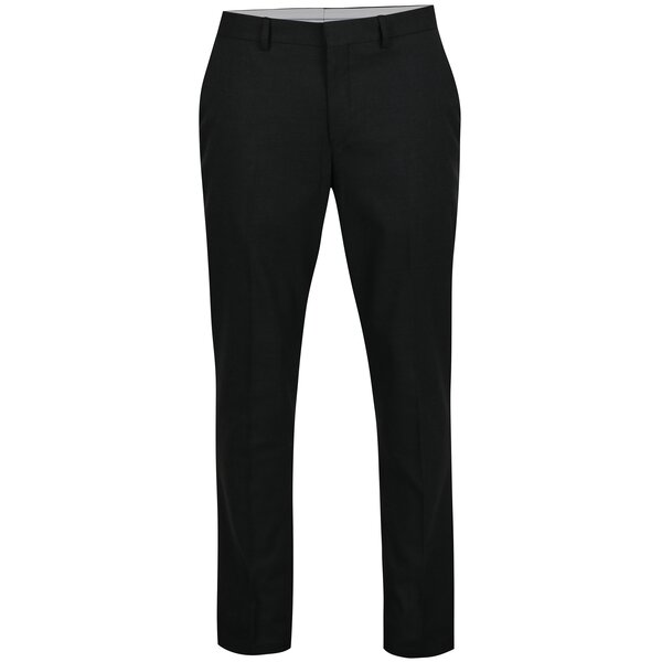 Pantaloni eleganti gri inchis melanj - Selected Homme Slim