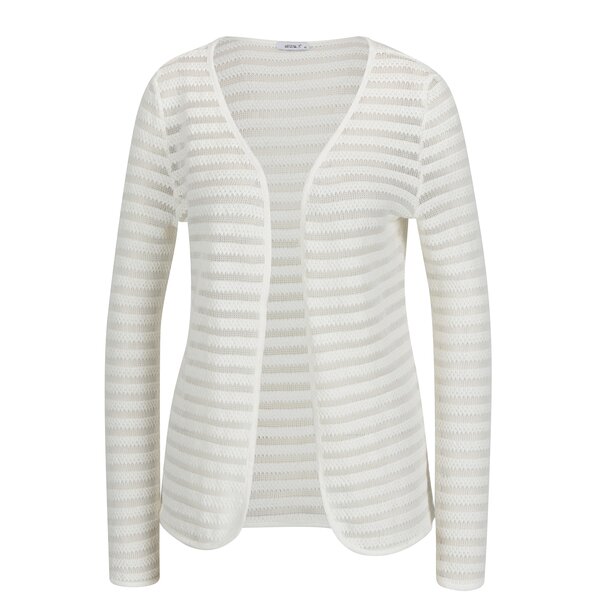 Cardigan tricotat crem cu insertii translucide - Haily´s Emma