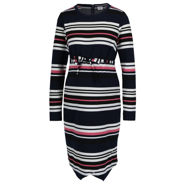 Rochie bleumarin cu cordon in talie pentru femei gravide - Mama.licious Dione