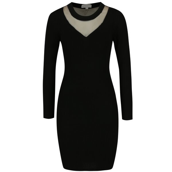 Rochie neagra cu plasa Apricot