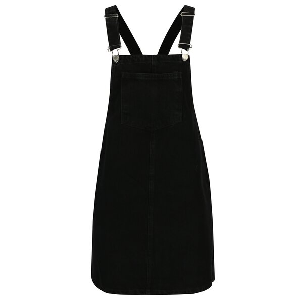Sarafan negru din denim cu buzunare - Miss Selfridge