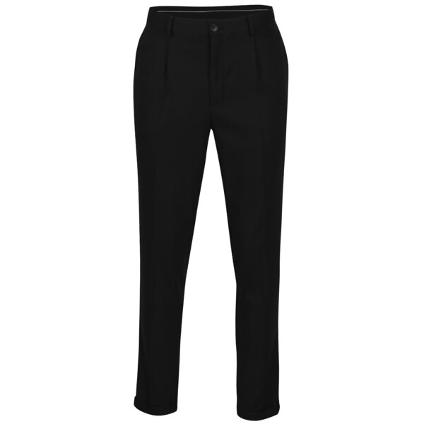 Pantaloni negri cu model discret - Selected Homme Tapered