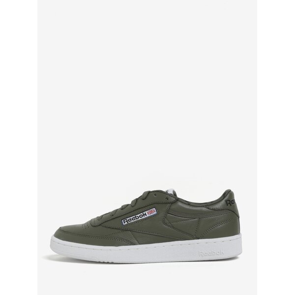 Teniși kaki din piele naturală pentru bărbați - Reebok CLUB C 85 SO