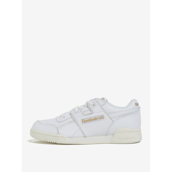 Pantofi sport albi din piele naturală pentru bărbați - Reebok Workout Plus ALR