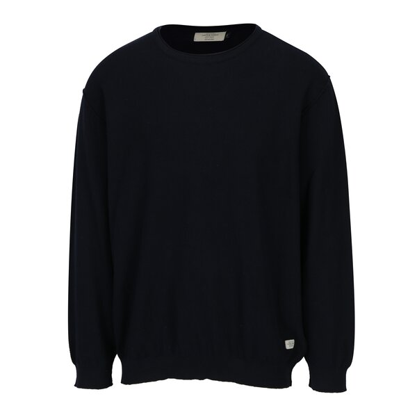 Pulover tricotat bleumarin cu model discret - Jack & Jones Nash