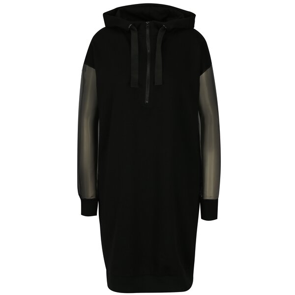 Rochie neagra cu maneci transparente - Noisy May Harper