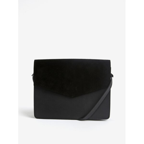 Geanta crossbody neagra din piele - Pieces Dolly