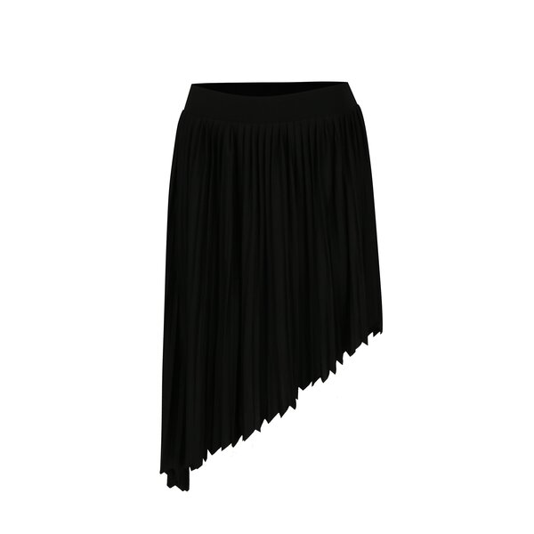 Fusta neagra asimetrica cu pliuri - Noisy May French