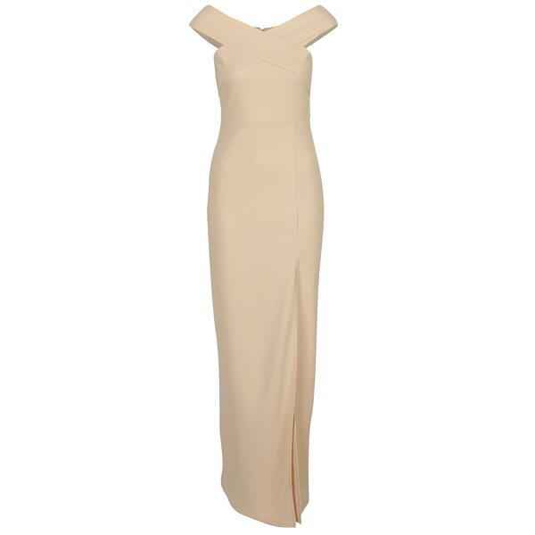 Rochie maxi nude cu decolteu pe umeri AX Paris