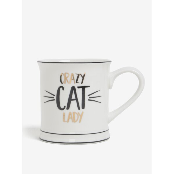 Cana cu mesaj amuzant Crazy Cat Lady - Sass & Belle